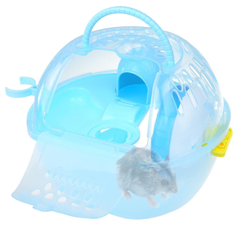 Pet Hamster Portable Travel Carrier for Dwarf Gerbils Mice Small Animal