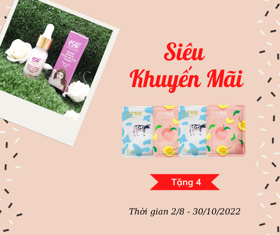 Kem Nám Trắng Da Giữ Ẩm Xóa Thâm E5 10ml (Serum cô đặc)