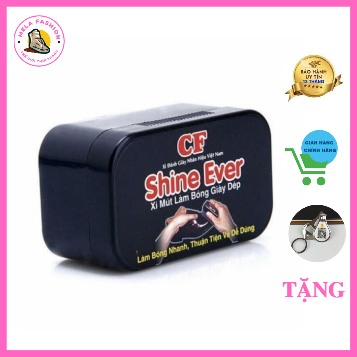 Xi Đánh Giày️ Xi Mút Đánh Bóng Giày Nhanh Siêu Tốc Shine Ever chuẩn mẫu mới