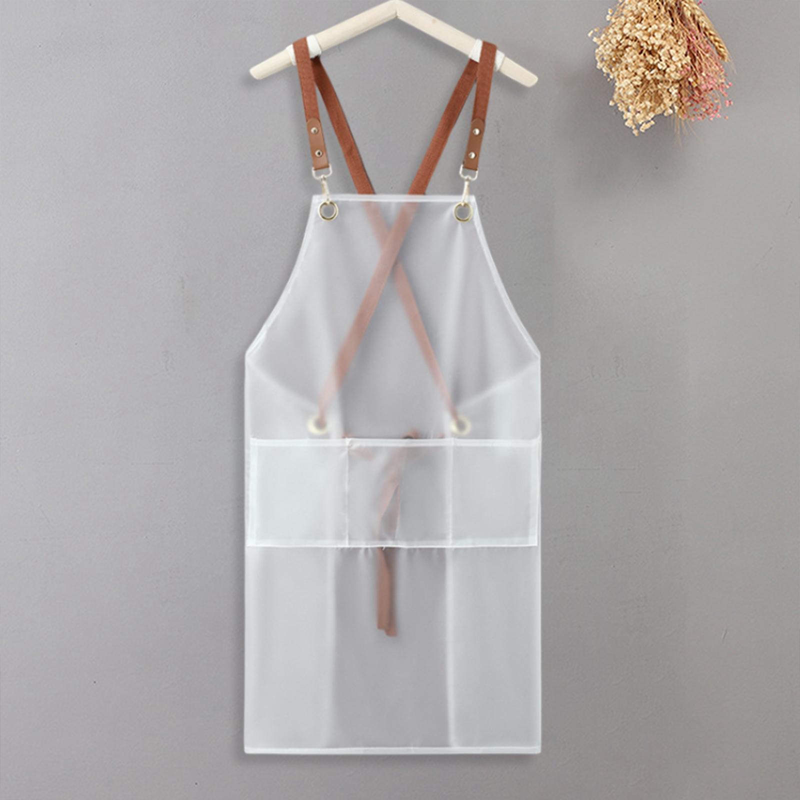 Chef Apron Cooking Apron BBQ Apron Bib Apron Cross Back Durable Baking Apron