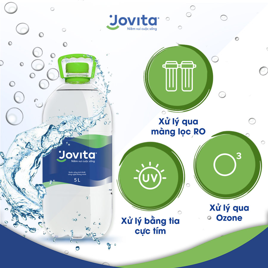 Thùng 4 Chai Nước Uống Tinh Khiết Đóng Chai Jovita