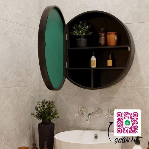 TỦ GƯƠNG TRÒN TREO TƯỜNG PHÒNG TẮM SMHOME NT05