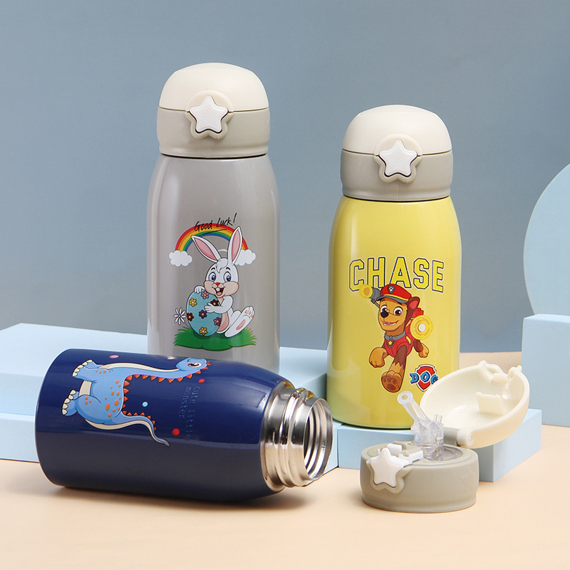 Bình: Giữ Ủ Nhiệt Ưu Tiên Cho Bé Đi Học 500ml+Kèm Túi Đựng chất liệu Inox 316 Có Cốc