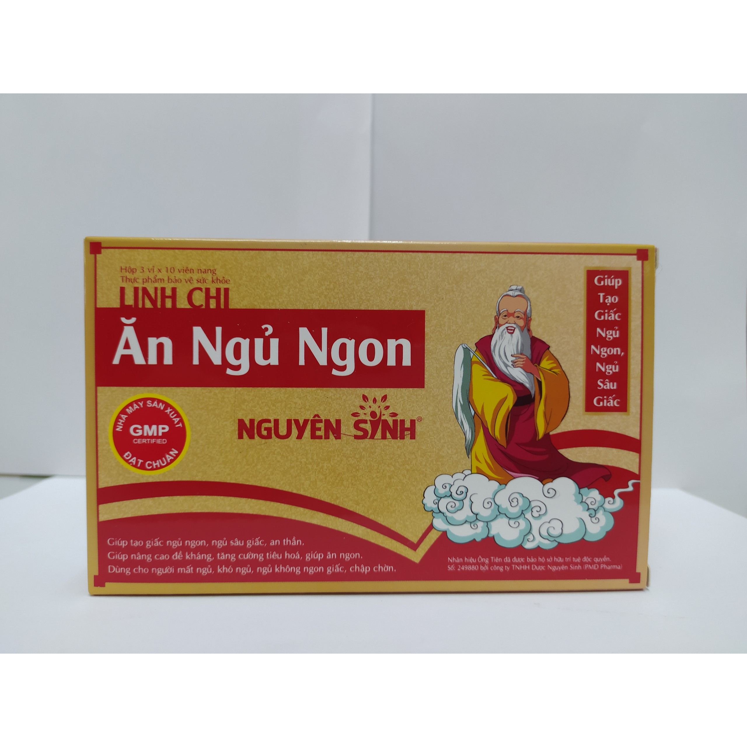 Linh Chi Ăn Ngủ Ngon Nguyên Sinh - Dễ Ngủ Ăn Ngon Tròn Sức Khỏe - Giúp Dễ Đi Vào Giấc Ngủ, An Thần, Ngủ Dậy Tỉnh Táo, Phục Hồi Cảm Giác Ăn Uống Ngon Miệng