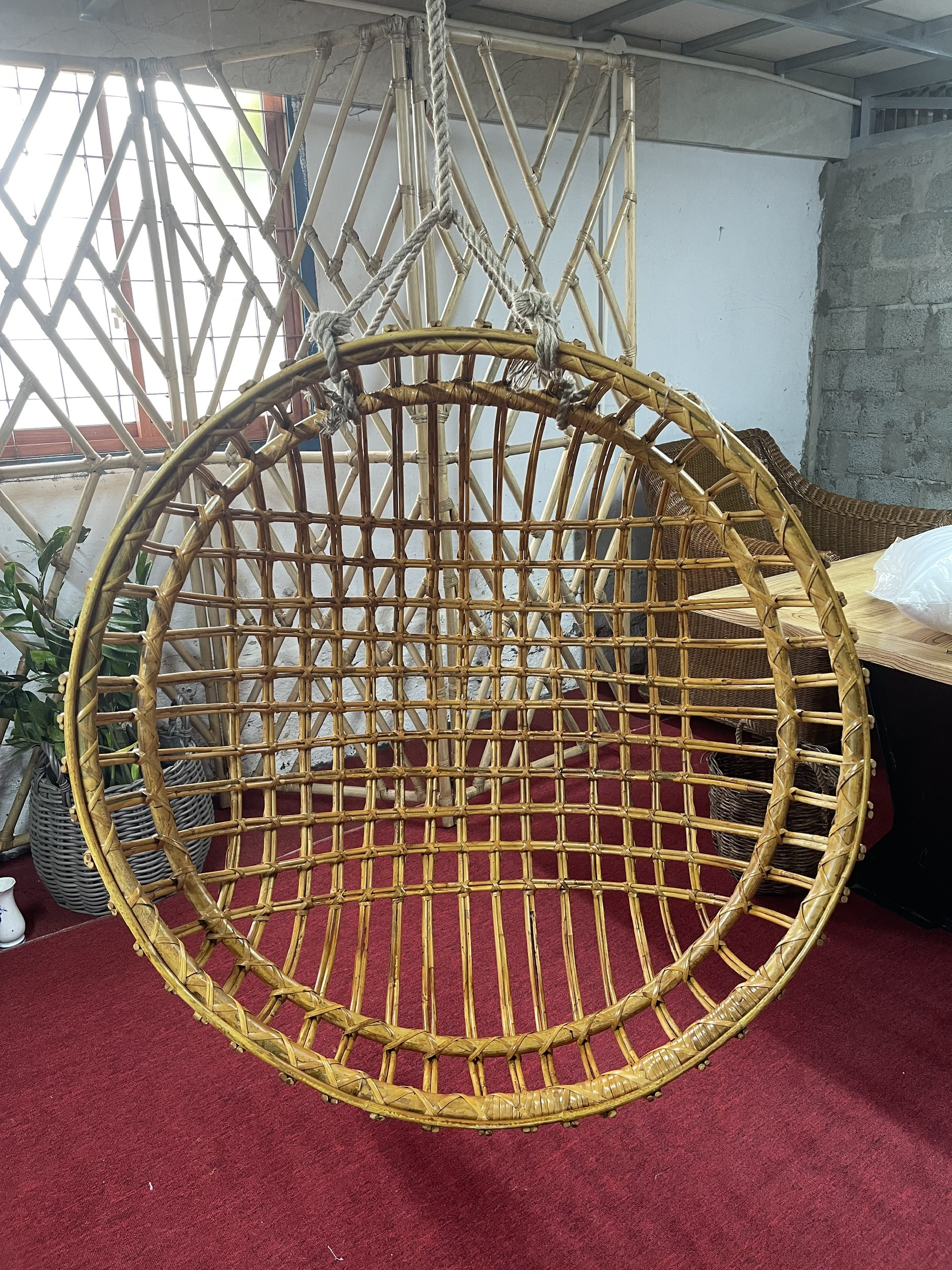 Xích Đu Mây Đan Chéo - Cross Rattan Swing