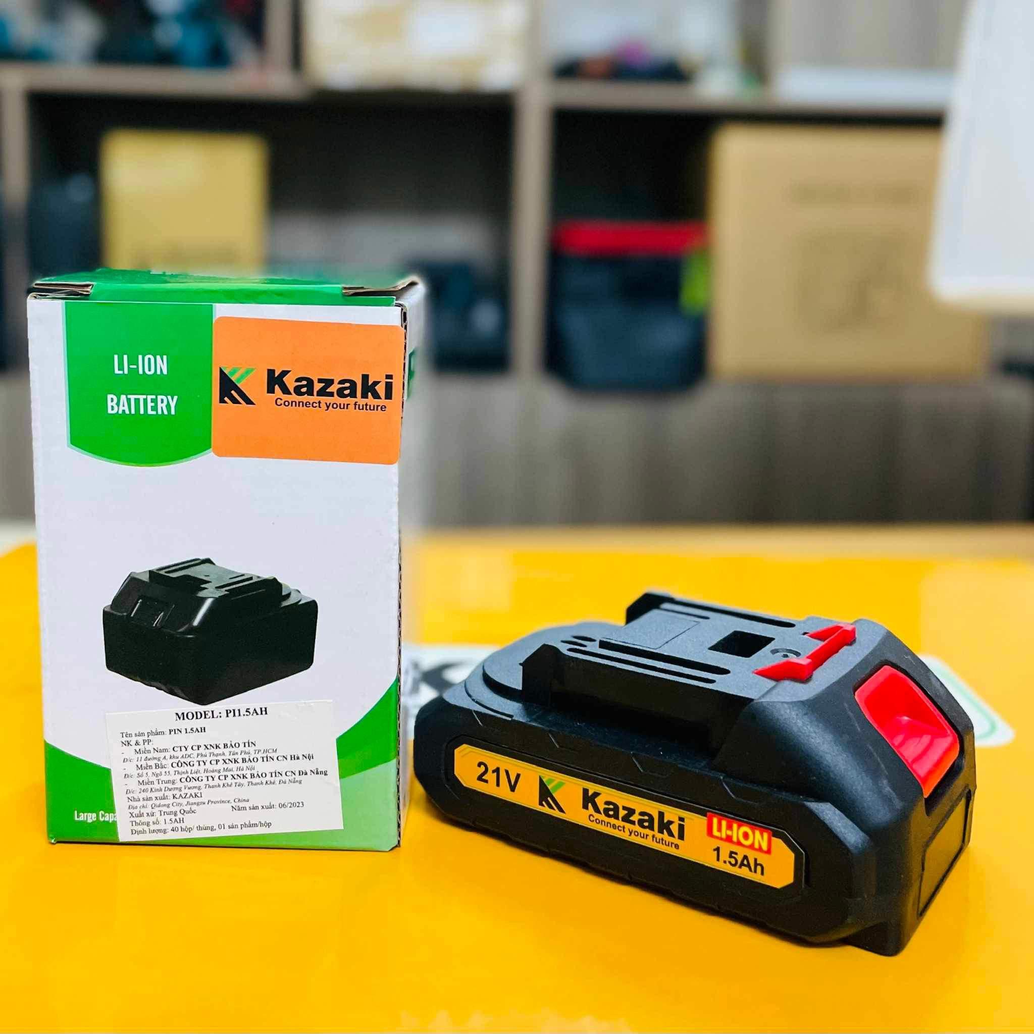 PIN 1.5AH, 2.0AH, 3.0AH, 4.0AH /21V KAZAKI - HÀNG CHÍNH HÃNG