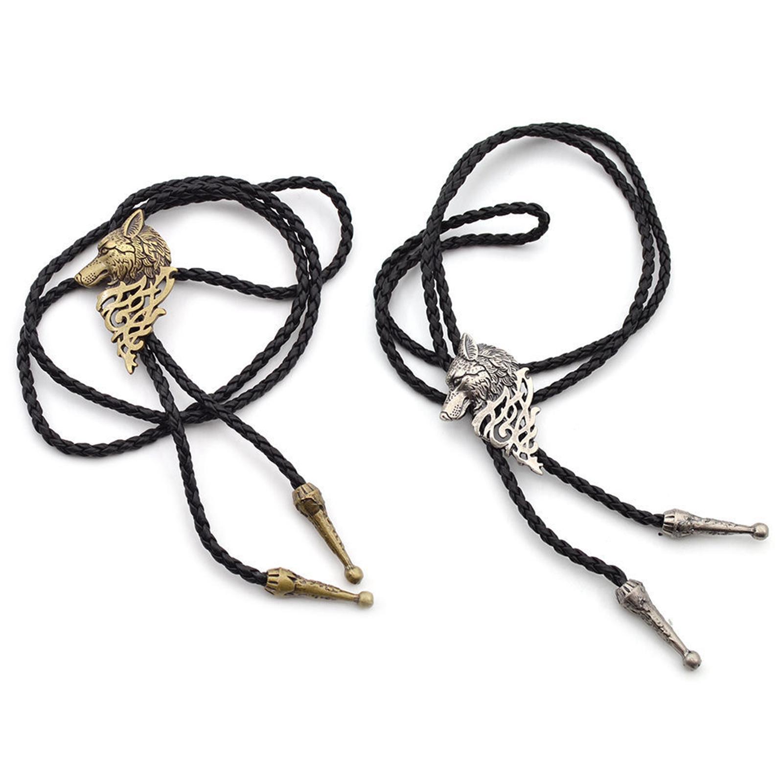 Bolo Tie Wolf American Alloy Vintage for Party Birthday Men Women