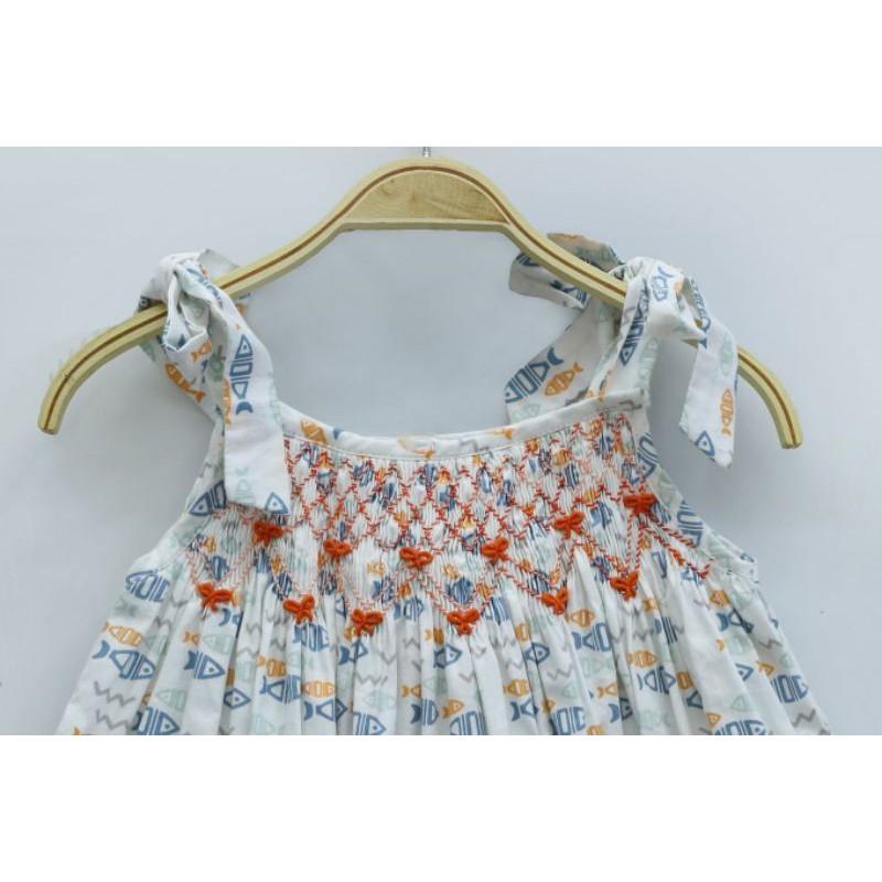 ĐẦM SMOCK HOA NHÍ