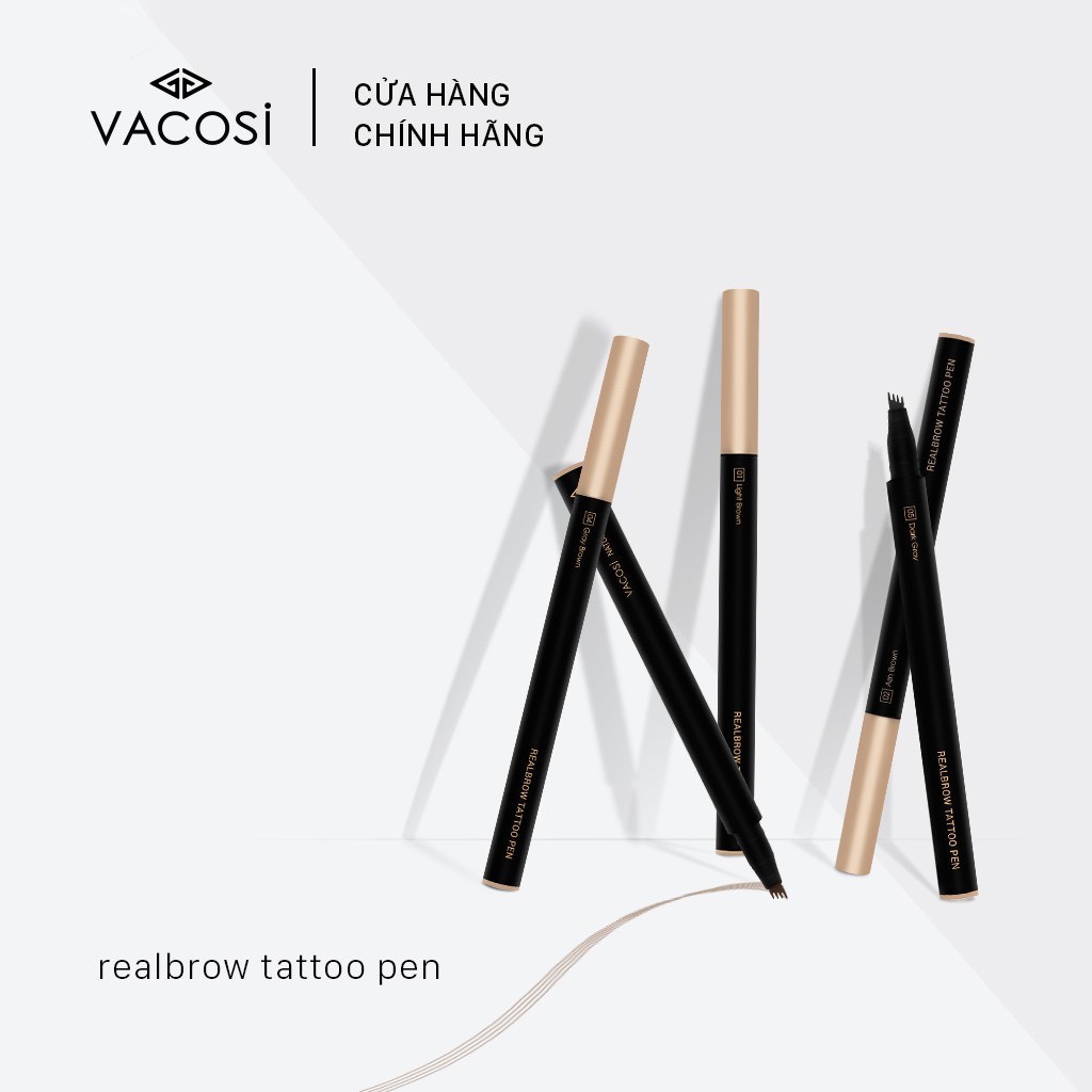 Bút Kẻ Mày Phẩy Sợi VACOSI - REALBROW TATTOO PEN