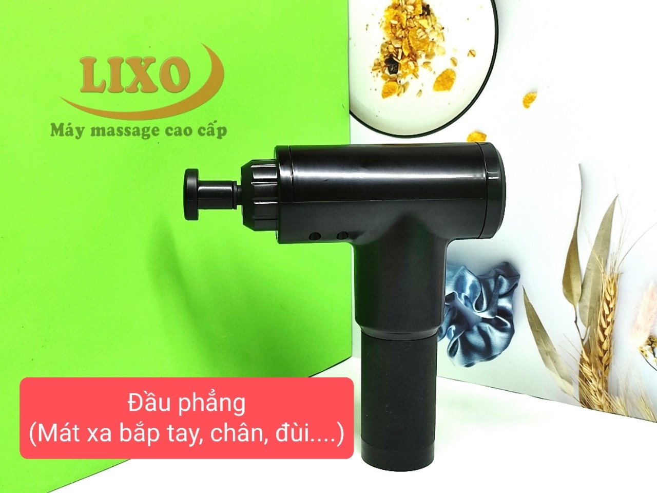 Súng Massage Trị Liệu Toàn Thân - SM 405 - 4 đầu 6 cấp độ giúp cơ thể thư giãn sảng khoái