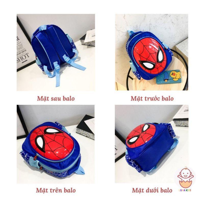 BALO MẪU GIÁO CHP BÉ TRAI ĐI HỌC HÌNH SPIDERMAN NHỆN (trái dâu tây)