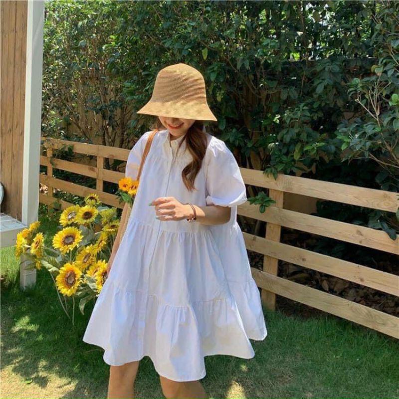 Đầm babydoll trắng