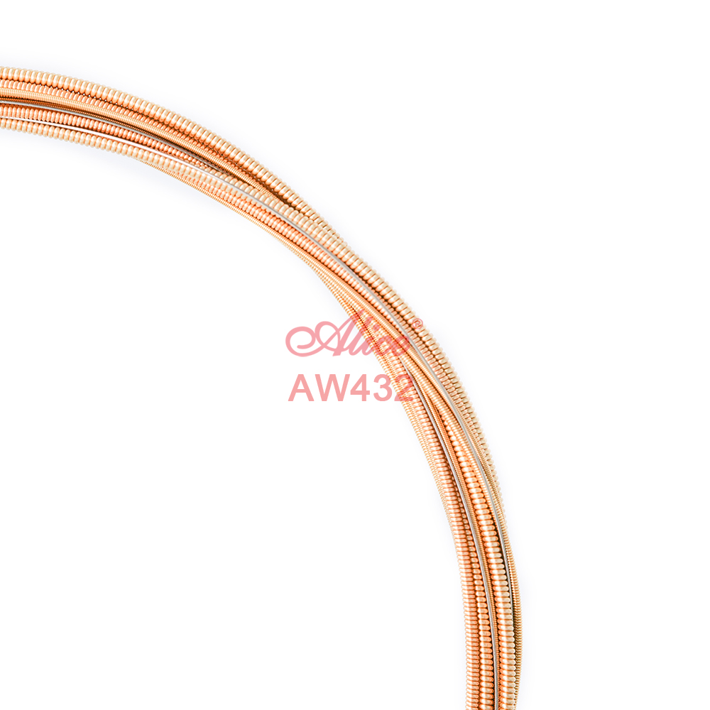 Bộ dây đàn Guitar Acoustic/ Acoustic Guitar Strings - Alice AW432/ AW432P - Plated Steel Plain String, Copper Alloy Winding, (85/15 bronze color) Anti-Rust Coating - Hàng chính hãng