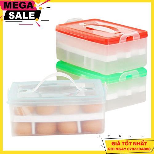 Hộp Đựng Trứng 2 Tầng 24 Quả - Giao Hàng Toàn Quốc