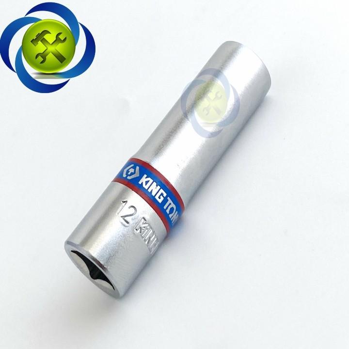 Tuýp 12mm loại 3/8 dài 63mm có 6 cạnh màu trắng Kingtony 323512M