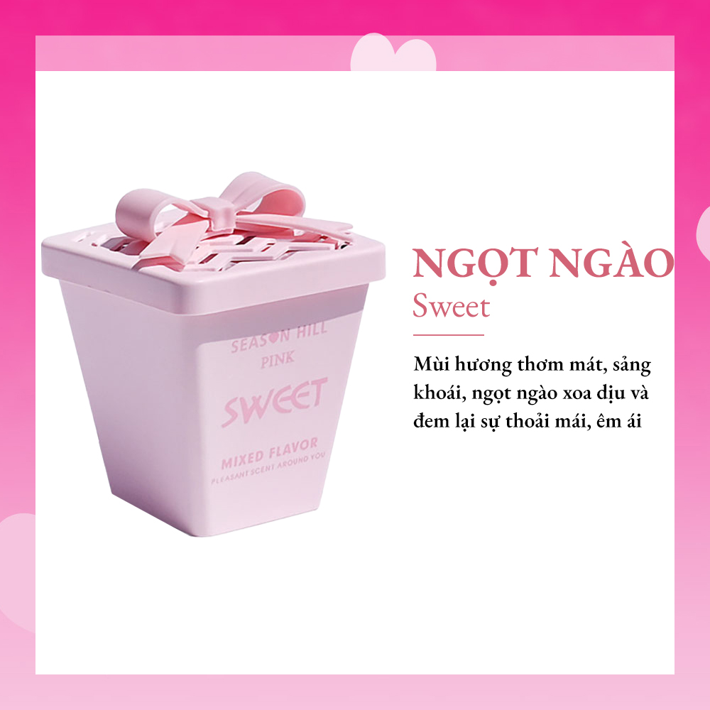 Sáp thơm nhà vệ sinh Season Hill 263G gel thực vật tự nhiên khử mùi tủ quần áo, phòng ngủ mùi hương diệu nhẹ