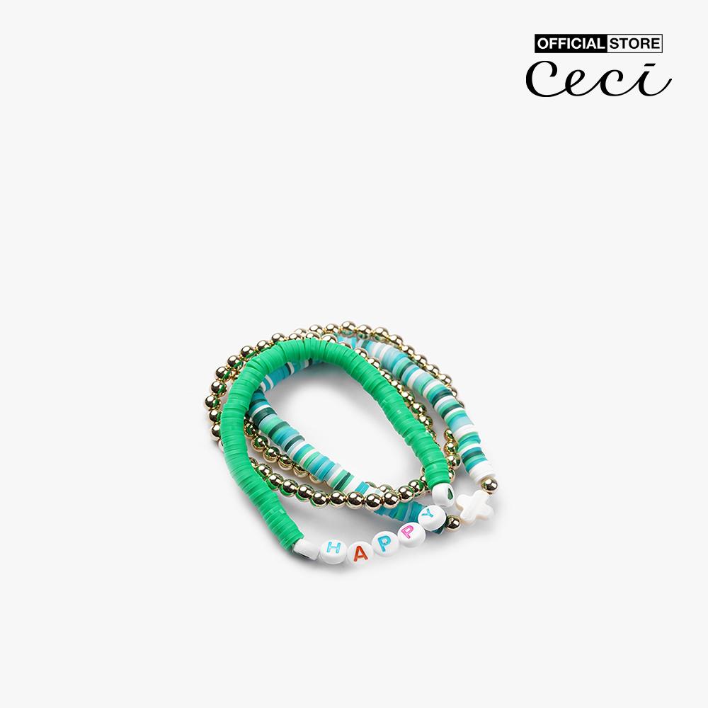 CECI - Bộ 4 vòng đeo tay nữ dạng chuỗi trẻ trung CC3-04000011-12
