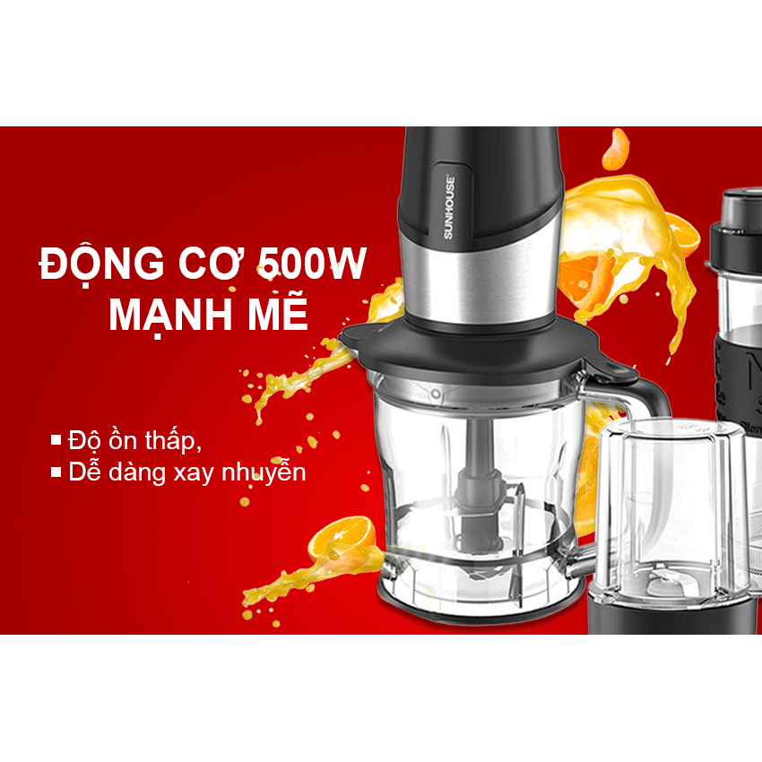 Máy xay sinh tố đa năng SUNHOUSE SHD5340B ( Hàng Loại A) - Chính Hãng