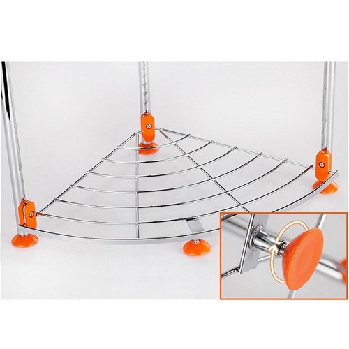 Giá để xoong chảo inox 5 tầng tiện dụng TẶNG KÈM MÓC DÍNH TƯỜNG TRONG SUỐT SIÊU