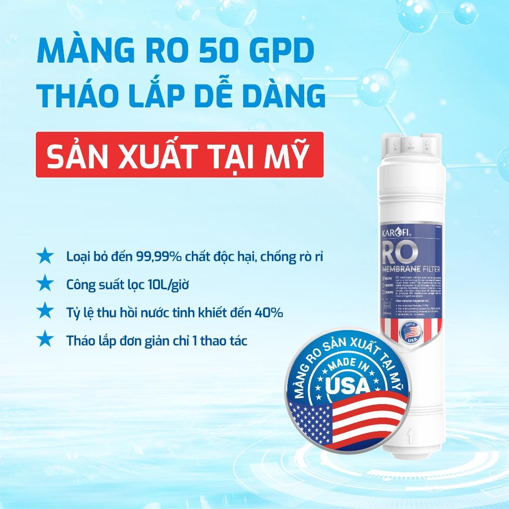 Máy lọc nước RO Mỹ 12 lõi KAROFI KAQ-L22 - 1 lõi Hydro ion kiềm+1 lõi T33 Nano, Aiotec - Giao lắp miễn phí - Hàng Chính Hãng