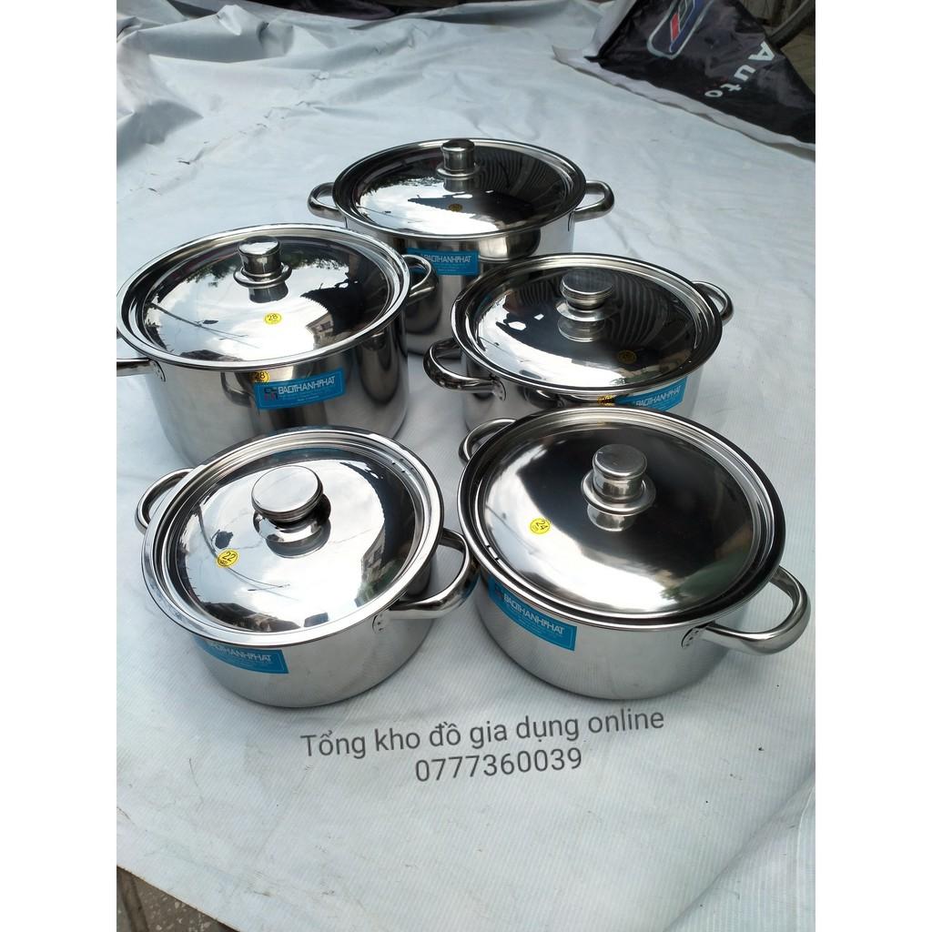 NỒI XOONG INOX CAO CẤP HÀNG VIỆT NAM ĐỦ SIZE 16-18-20-22-24-26-28-30-32