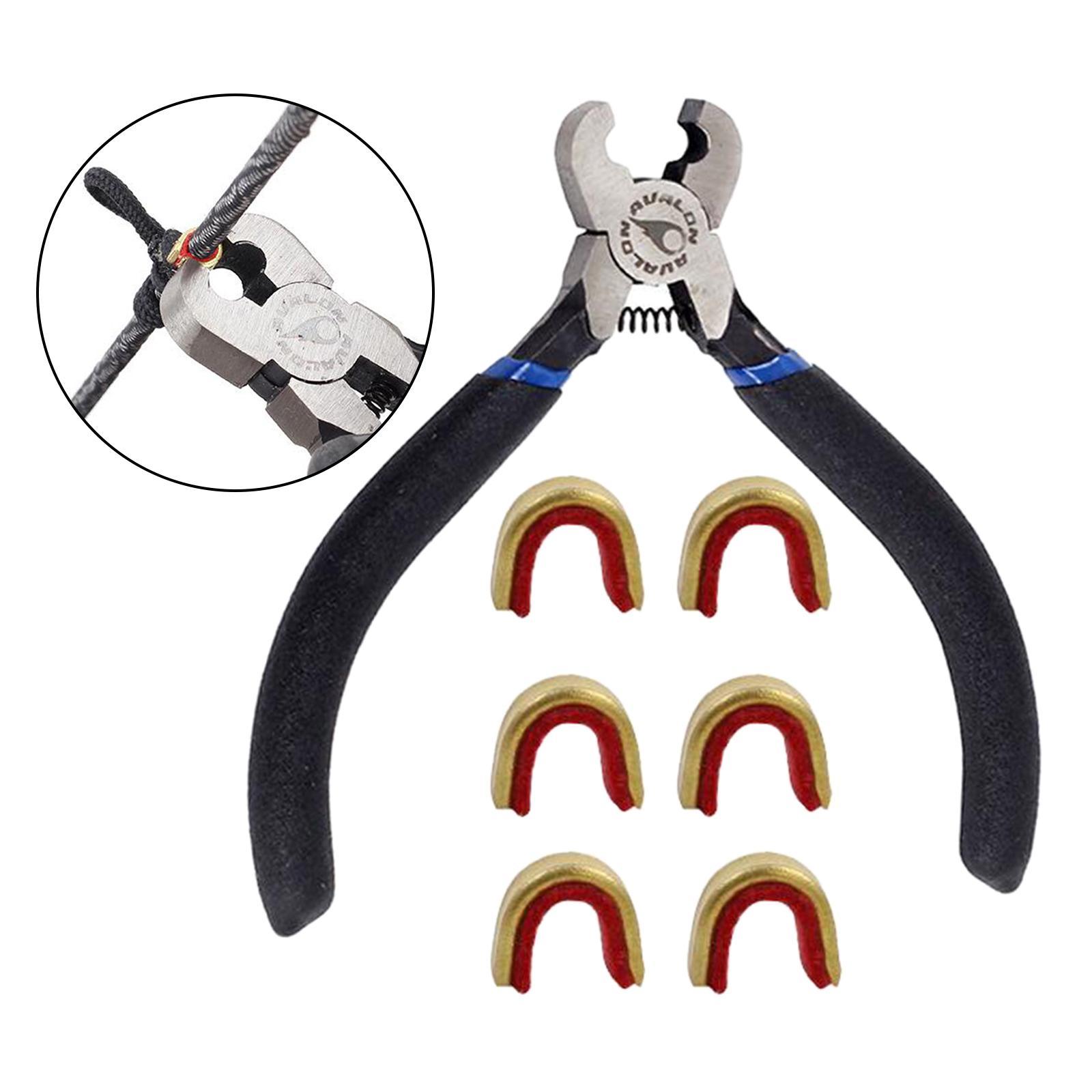 Bow String Nocking Pliers Brass Buckle Clip Knocks Bow Tool