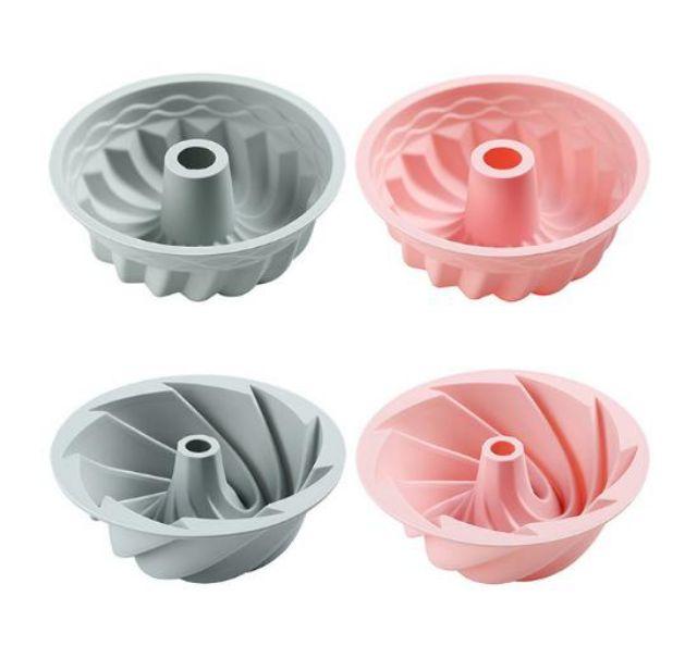 Khuôn silicon chiffon xoắn lốc xoáy lớn 16 cm dùng làm rau câu, bánh