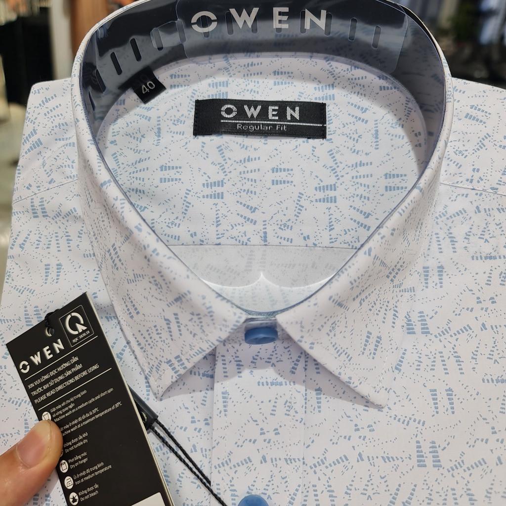 OWEN - Áo sơ mi nam dài tay dáng Regular sợi Tre Mã AR23372D