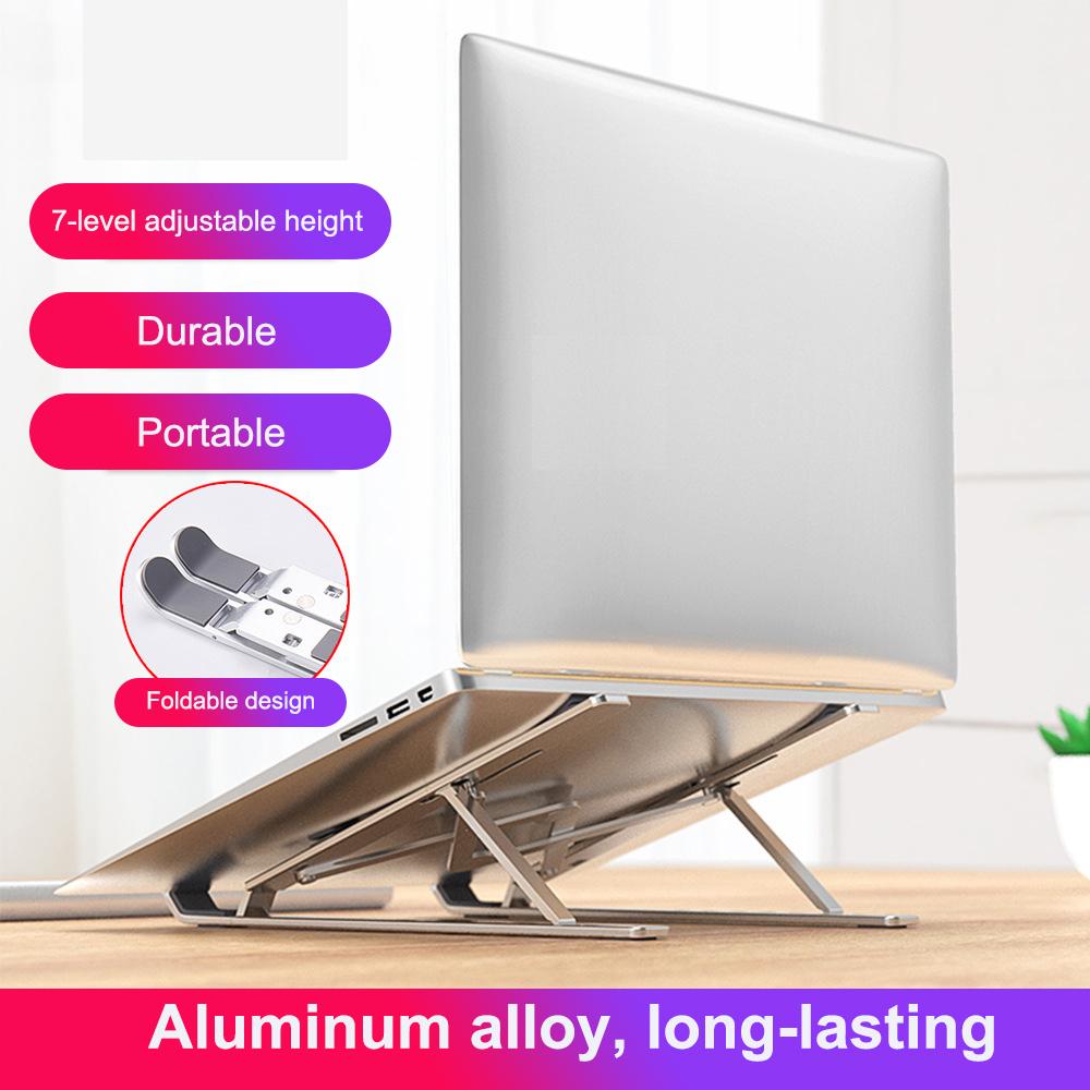 Giá đỡ máy tính xách tay siêu mỏng có thể điều chỉnh 7 cấp Độ gập lại được