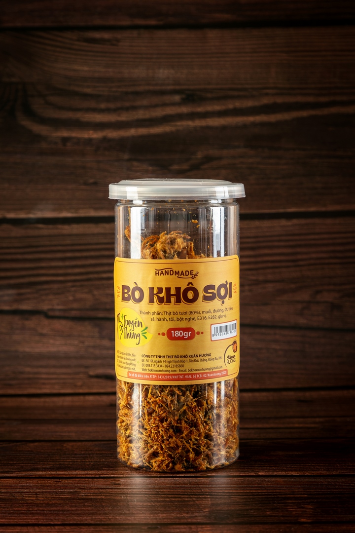 Bò Khô Sợi XUÂN HƯƠNG vị truyền thống đặc biệt thơm ngon 180g