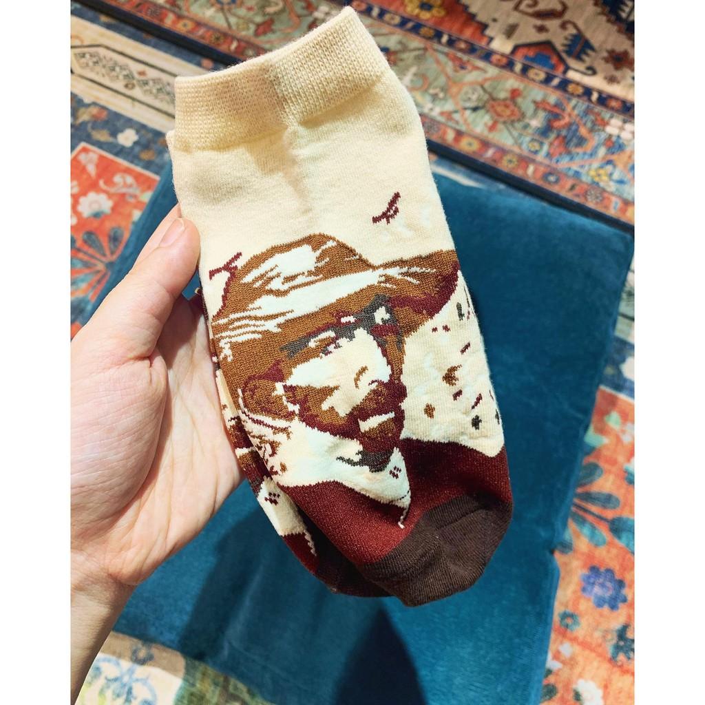TẤT CỔ NGẮN HỌA TIẾT PIC SOCKS