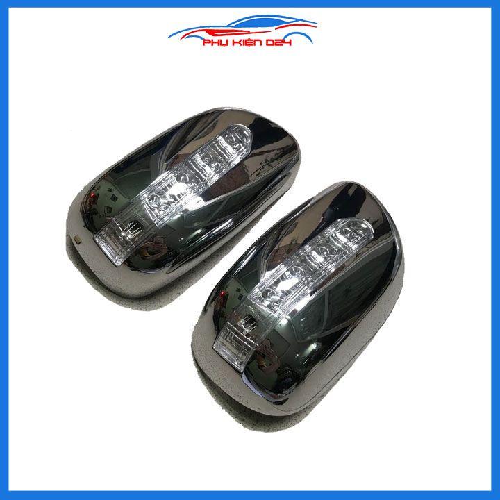 Ốp gương chiếu hậu Altis 2001-2002-2003-2004-2005-2006-2007 tích hợp Led xi nhan mạ crom bảo vệ chống trầy xe