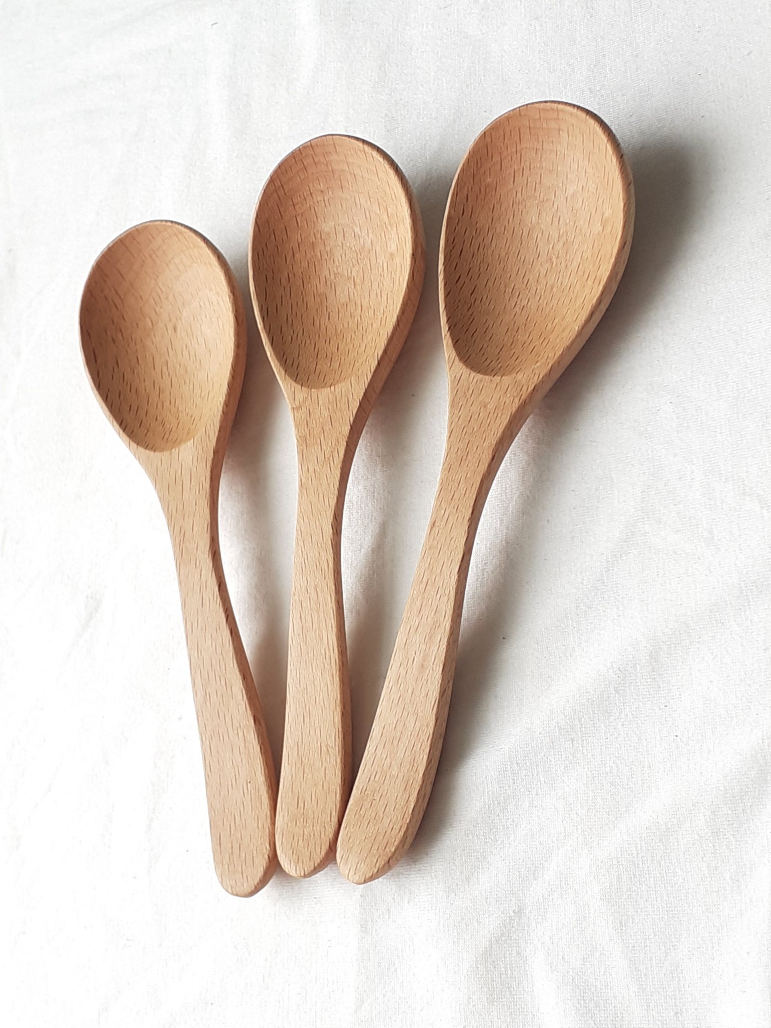 Bộ 6 thìa, muỗng ăn cơm GỖ ĐÀO 15.5 cm x 4 cm