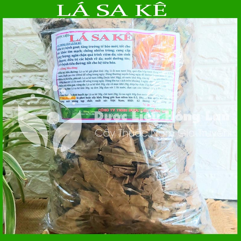 1kg Lá Sa kê khô sạch