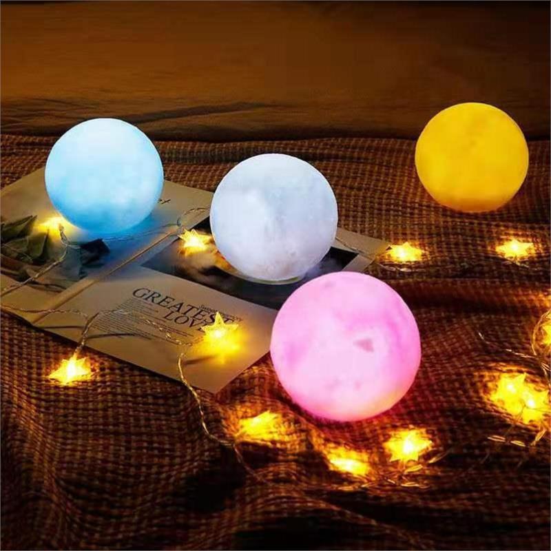 Đèn ngủ mặt trăng Moon Light 3D - đổi 7 màu - 15cm