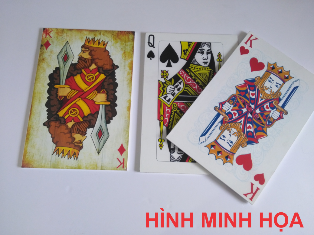 Lá bài trang trí - Bộ sưu tập tranh bài tây độc đáo 30x40cm
