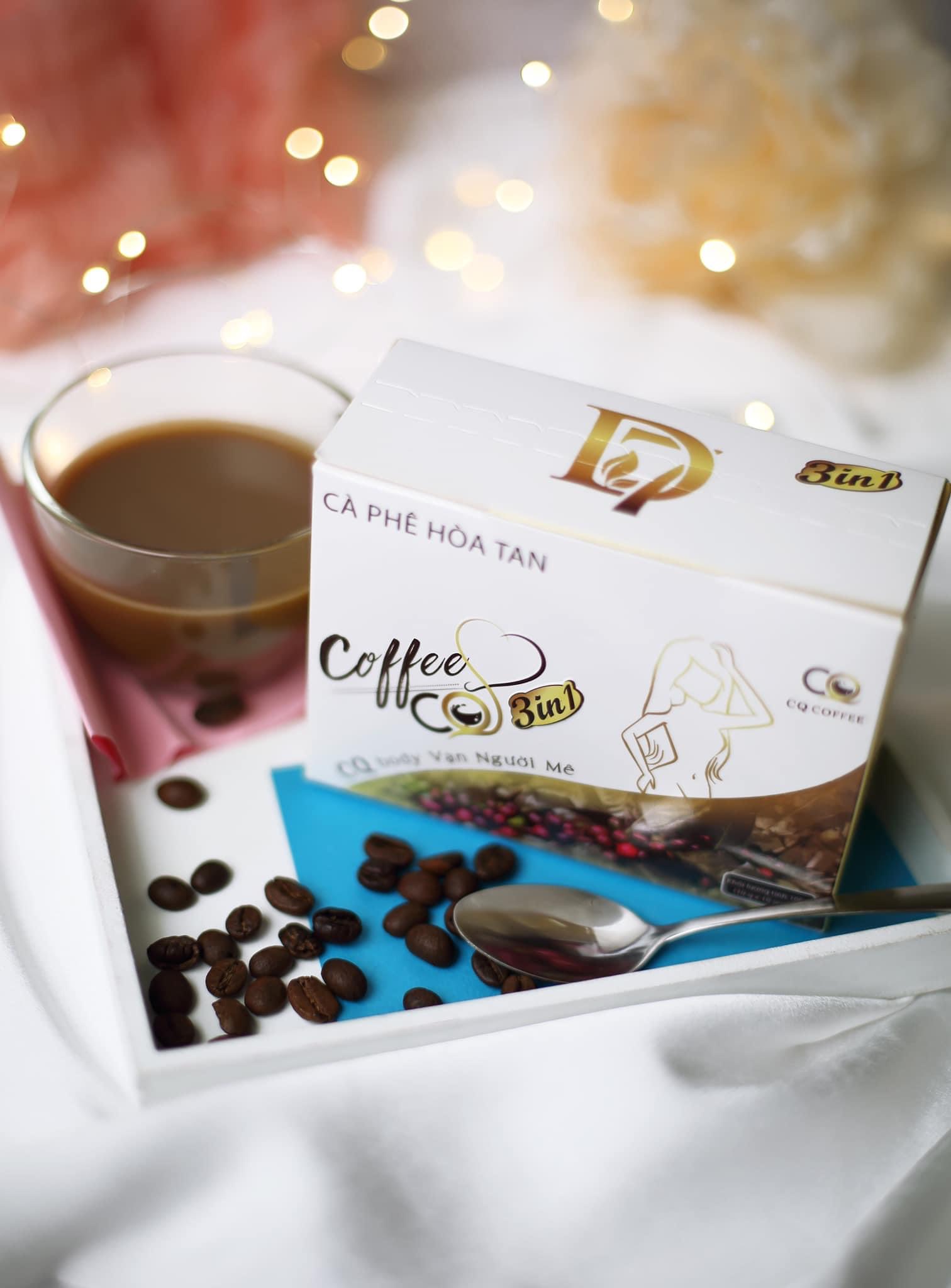 Combo 3 hộp CÀ PHÊ hỗ trợ giảm cân HÒA TAN CQ COFFEE 3IN1 Thái Lan