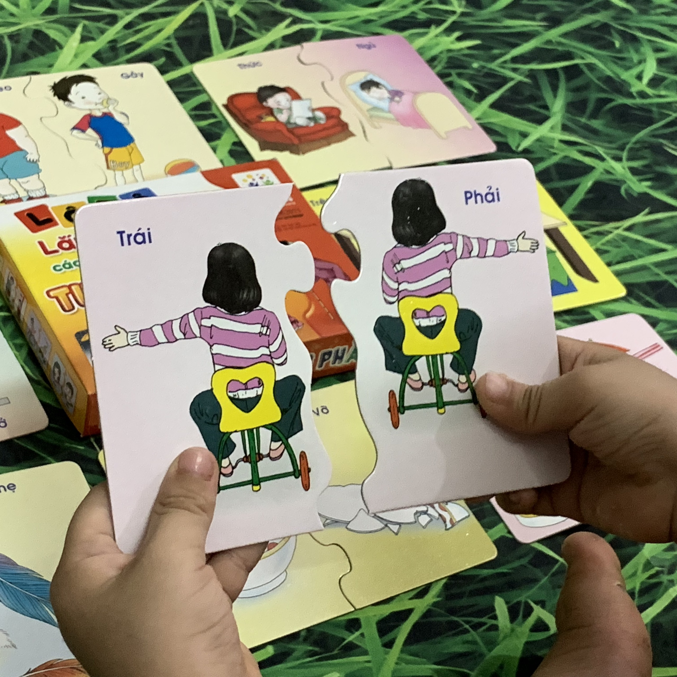 Thẻ Học Thông Minh FlashCards Lắp Ghép Các Khái Niệm Tương Phản BENRIKIDS