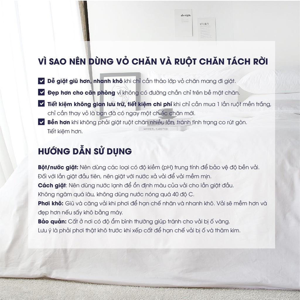 Bộ chăn ga Cotton Changmi Bedding chống nhăn, chống đổ lông - 4 món