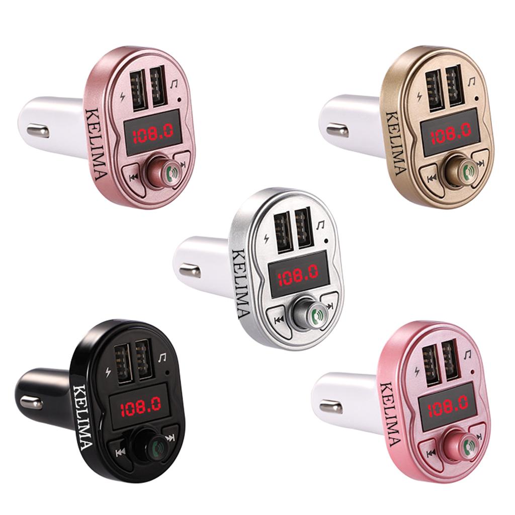 Car Wireless USB Bluetooth Stereo Audio Receiver Adapter Charger Black