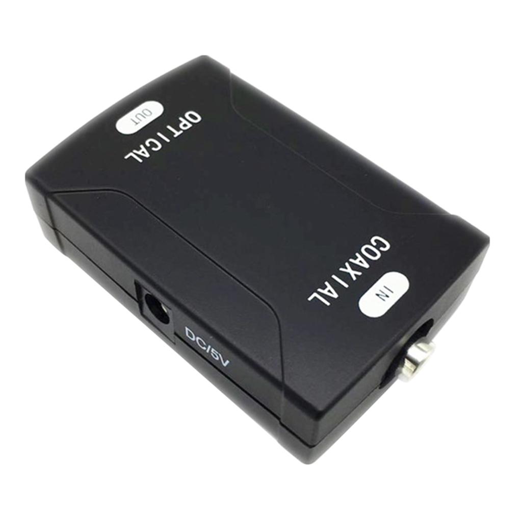 Audio Coaxial RCA Input Optical Output Digital Converter Adapter