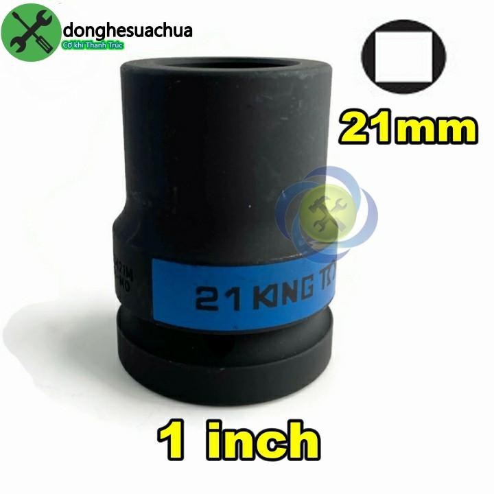 Tuýp vuông Kingtony 853421 loại 1 inch 4 cạnh đen