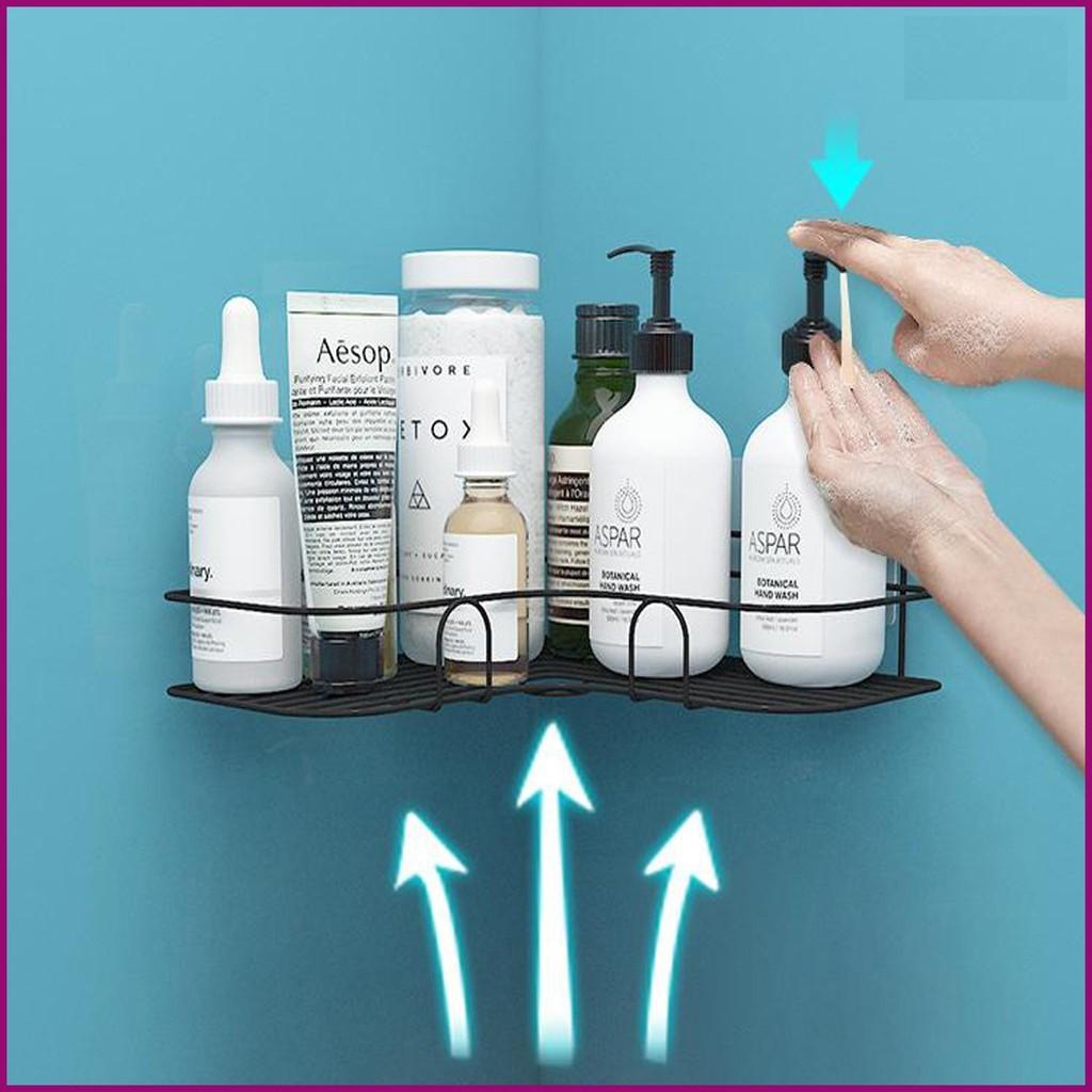 Kệ Góc Dán Tường Siêu Dính Trong Nhà Tắm Nhà Bếp