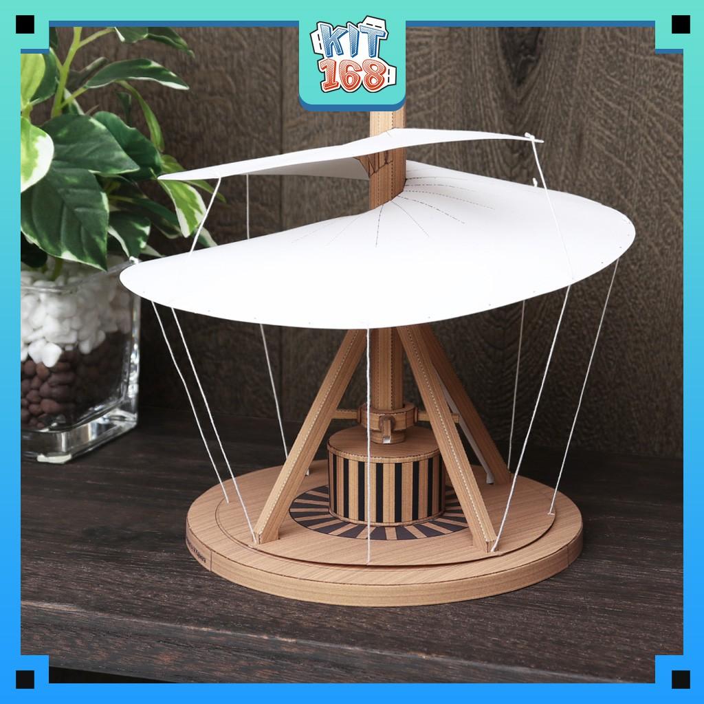Mô hình giấy đồ vật đồ chơi Leonardo da Vinci (Helicopter