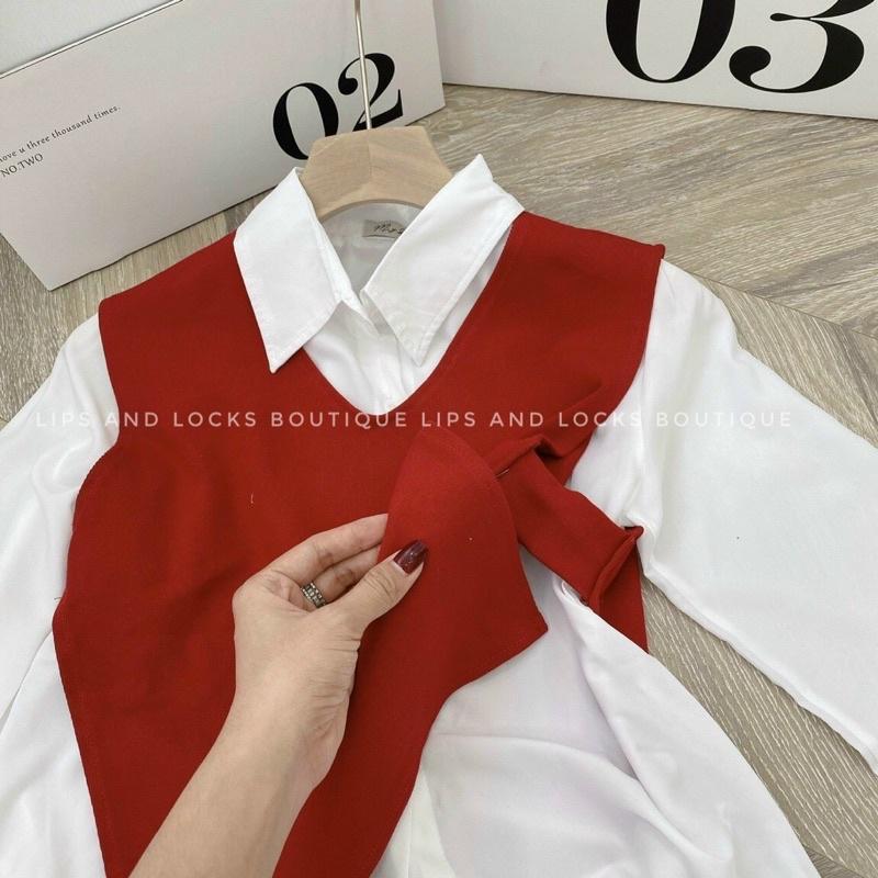 SET 3 MÓN: GILE ĐỎ + CHÂN VÁY - KÈM HÌNH THẬT