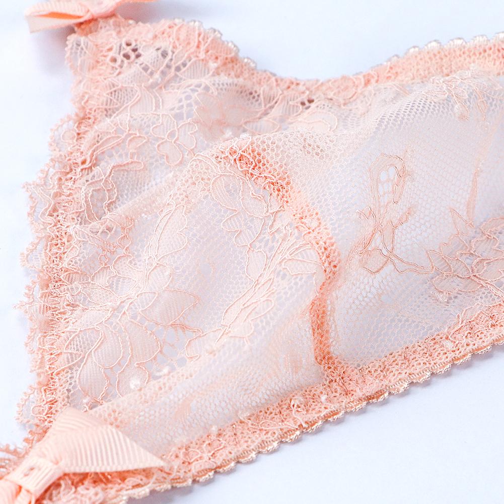 3 Cái/lốc Ren Dây Free Bra Siêu Mỏng Xem Qua Quần Lót Nơ-Thắt Nơ Thời Trang Thoải Mái Plus Kích Thước