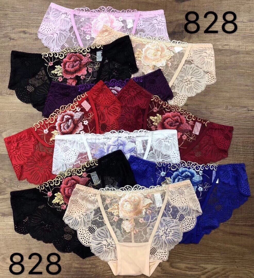 Combo 05 Quần Lót Ren Thêu Hoa Hồng Mềm Mại Quyến Rũ