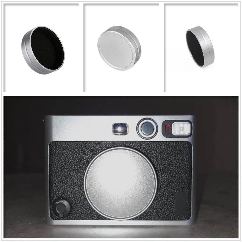 066a kim loại phía trước nắp/nắp bảo vệ nắp cho Instax Mini Evo Camera Silver