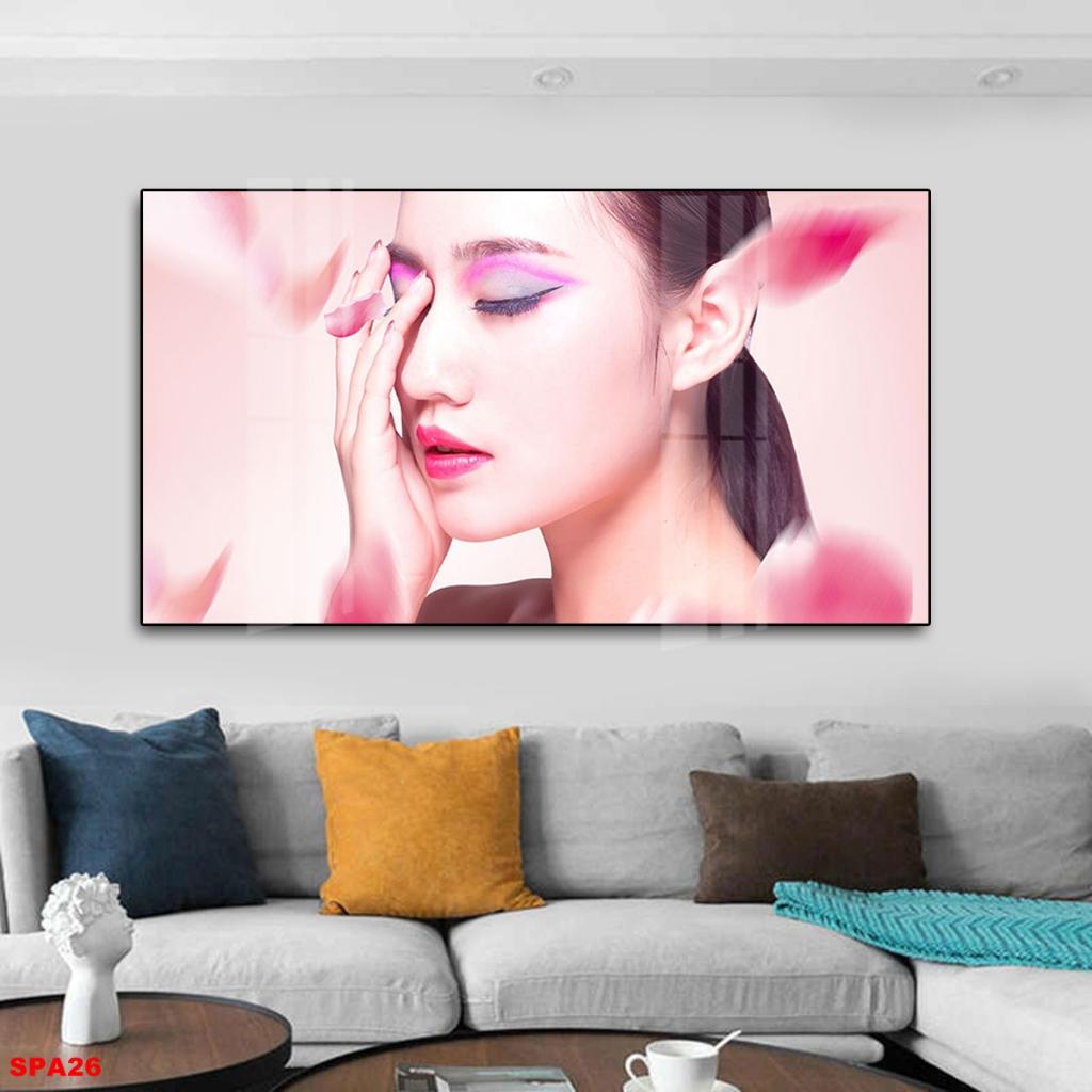 Tranh Tráng Gường 3D Trang trí nội thất SPA, Thẩm mỹ viện, Chăm sóc da TCD05