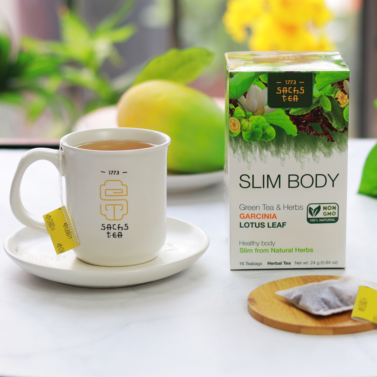 TRÀ GIẢM CÂN SLIM BODY TỰ NHIÊN LÀNH MÁT AN TOÀN TỪ BÊN TRONG SẢN XUẤT BỞI SACHS TEA 1773 [CHÍNH HÃNG]